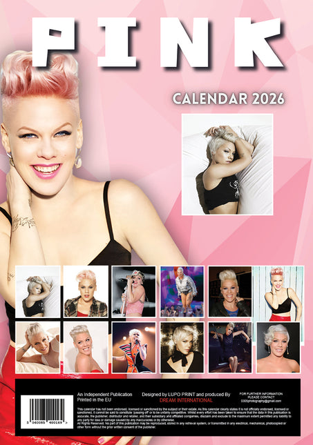 Dream Pink Kalender 2026 A3
