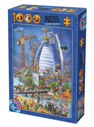 Dtoys Cartoon Burj Al Arab Puzzel 1000 Stukjes