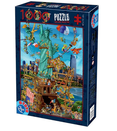 Dtoys Cartoon New York Puzzel 1000 Stukjes