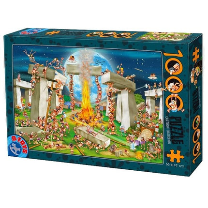 Dtoys Cartoon Stonehenge Puzzel 1000 Stukjes
