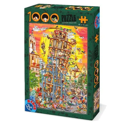 Dtoys Toren van Pisa Cartoon Puzzel 1000 Stukjes