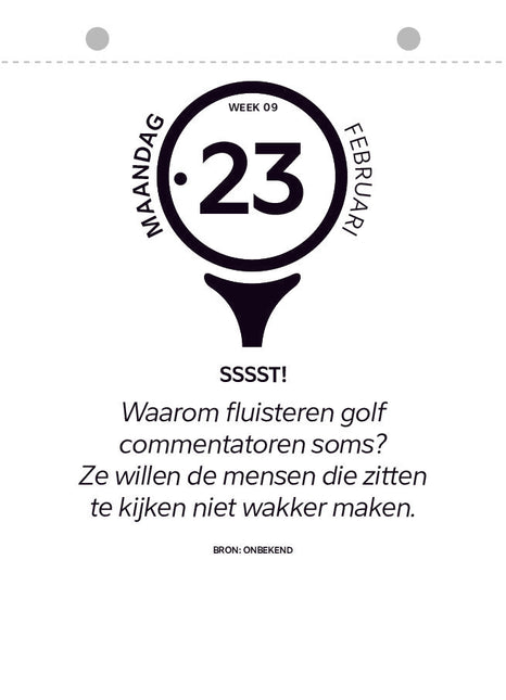 Edicola Golf Scheurkalender 2026