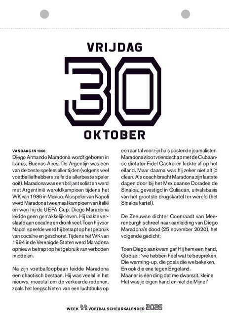 Edicola Voetbal Scheurkalender 2026