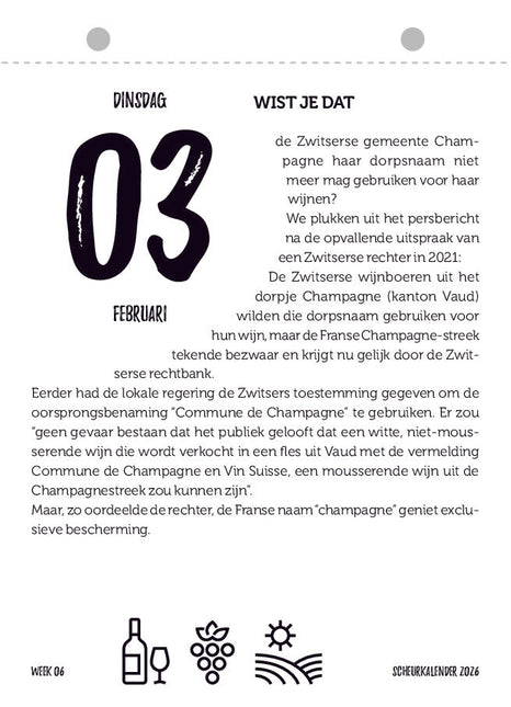 Edicola Wijnen & Wijnen Scheurkalender 2026