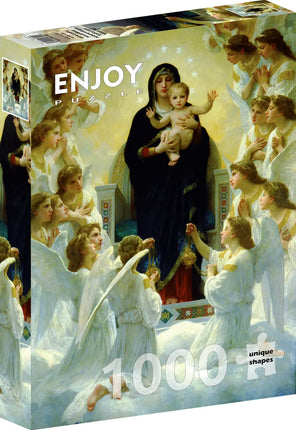 Enjoy William Bouguereau - The Virgin with Angels Puzzel 1000 Stukjes