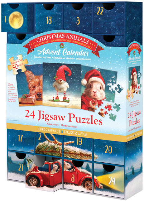 Eurographics Christmas Animals Adventskalender 24 x 50 Stukjes