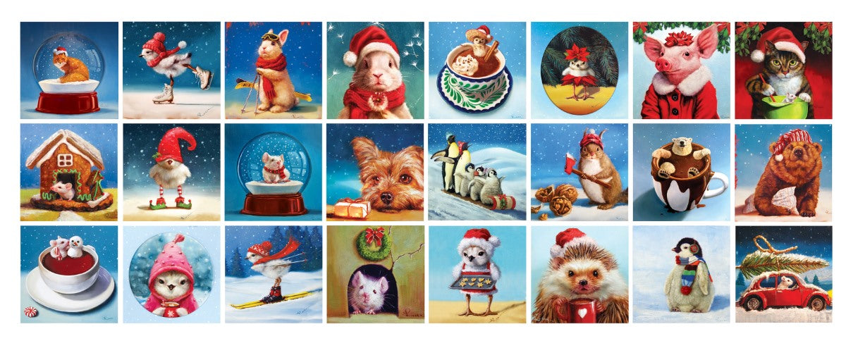 Eurographics Christmas Animals Adventskalender 24 x 50 Stukjes