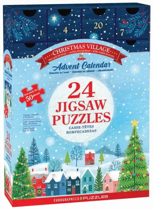Eurographics Christmas Village Adventskalender 24 x 50 Stukjes