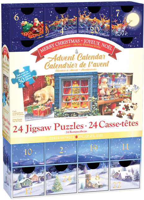 Eurographics Merry Christmas Adventskalender 24 x 50 Stukjes