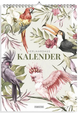 Fabrikten Verjaardagskalender Tropisch A4