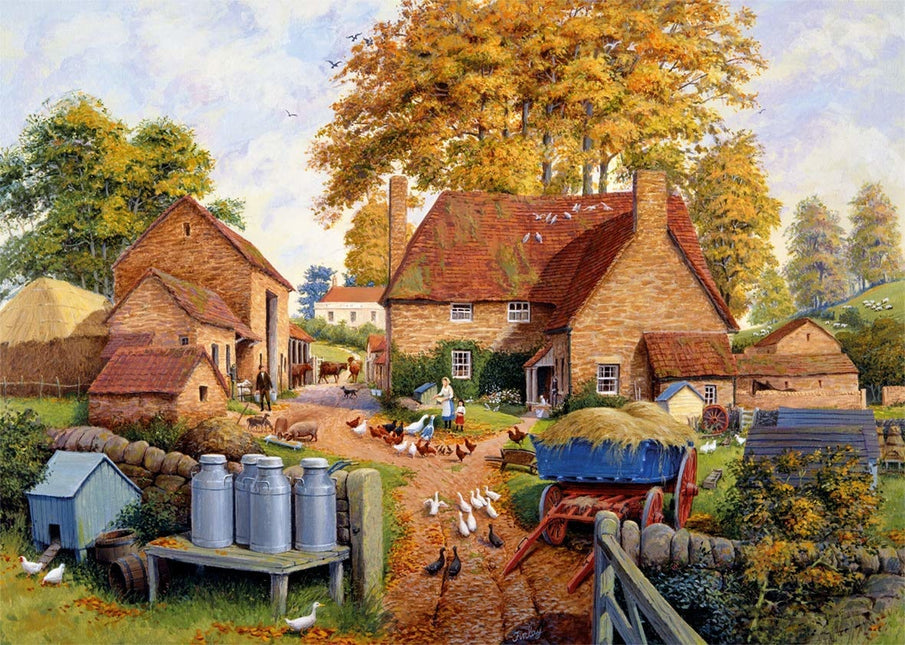 Falcon Autumn on The Farm Puzzel 1000 Stukjes