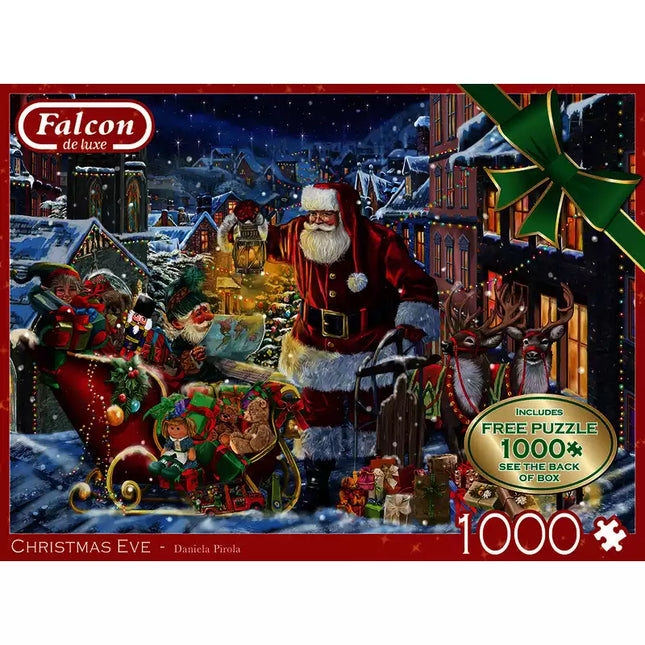 Falcon Christmas Eve Puzzel 2√ó1000 Stukjes