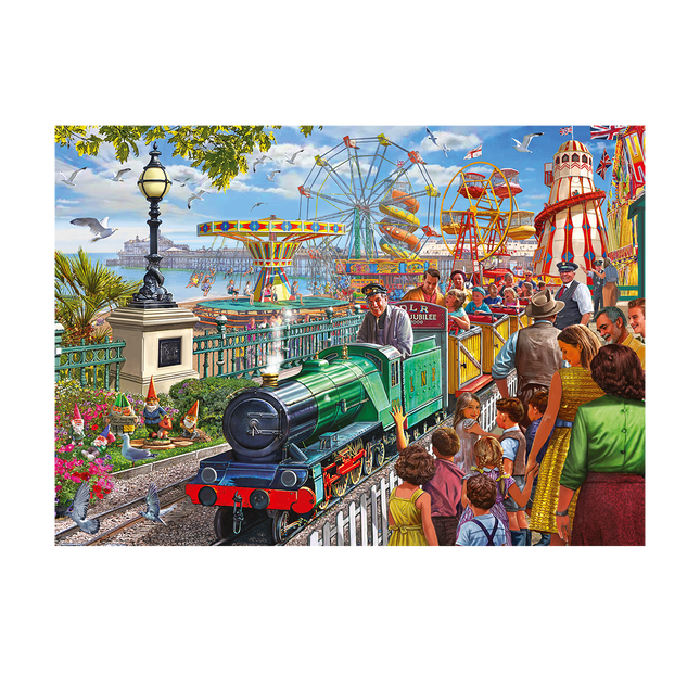 Falcon Fun at the Seaside Puzzel 1000 Stukjes