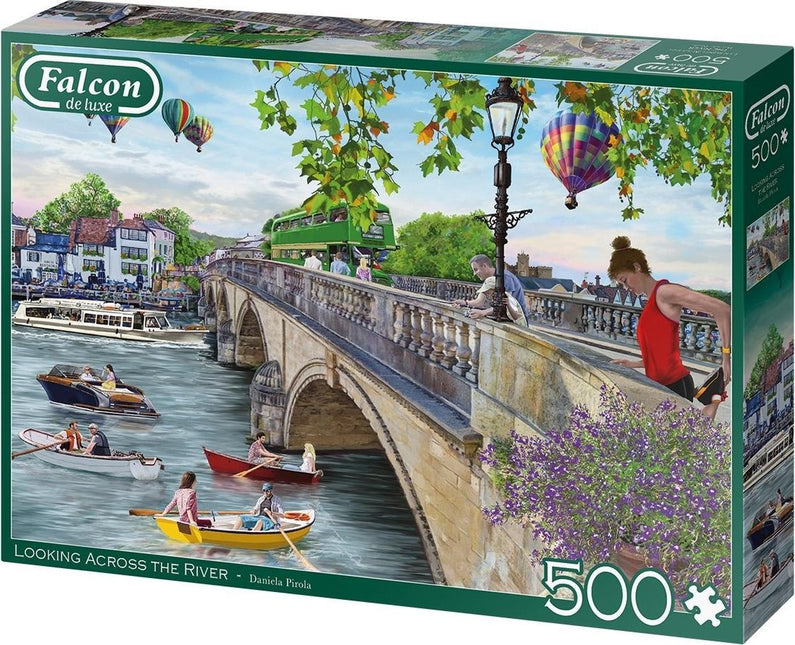 Falcon Looking Across the River Puzzel 500 Stukjes