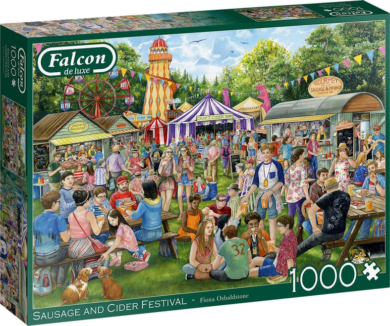 Falcon Sausage and Cider Festival Puzzel 1000 Stukjes