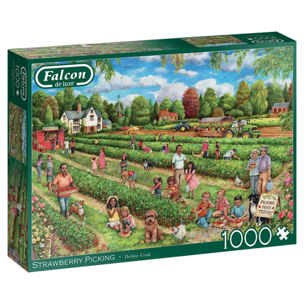 Falcon Strawberry Picking Puzzel 1000 Stukjes