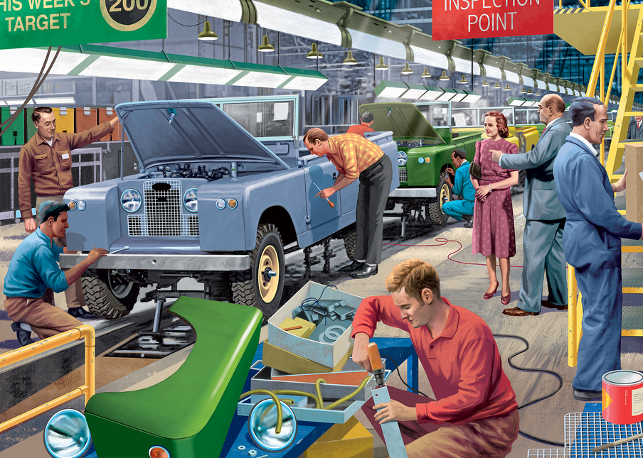Falcon The Car Factory Puzzel 1000 stukjes