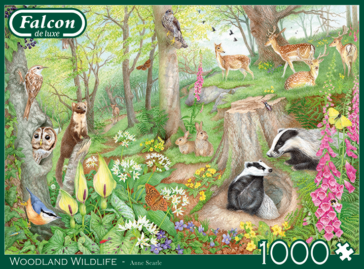 Falcon Woodland Wildlife Puzzel 1000 Stukjes
