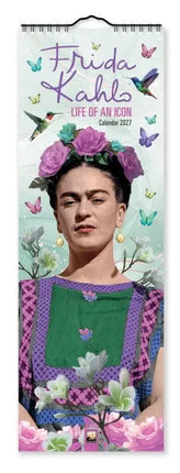 Flame Tree Frida Kahlo Slimline Kalender 2027