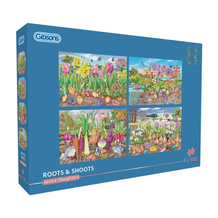 Gibsons Roots and Shoots Puzzel 4x 500 Stukjes