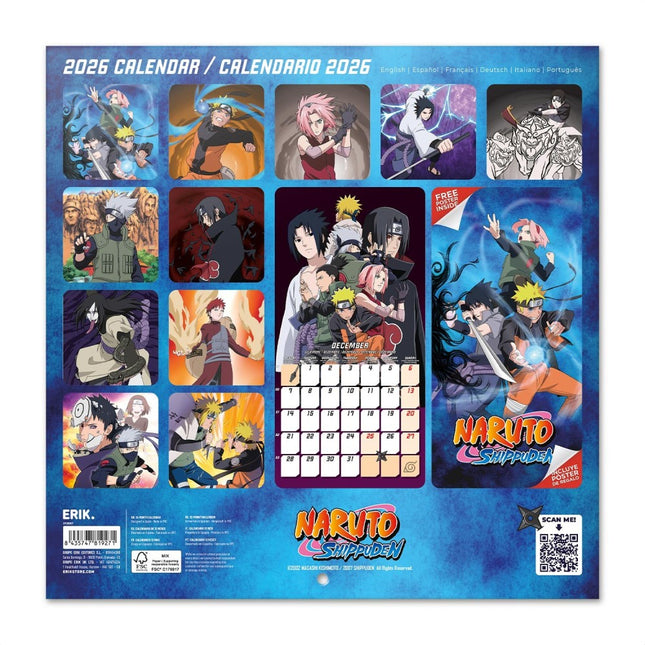 Grupo Naruto Shippuden Kalender 2026