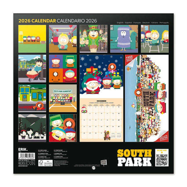 Grupo South Park Kalender 2026