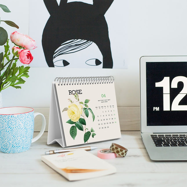 Grupo Vintage Bloemen Desk Kalender 2026