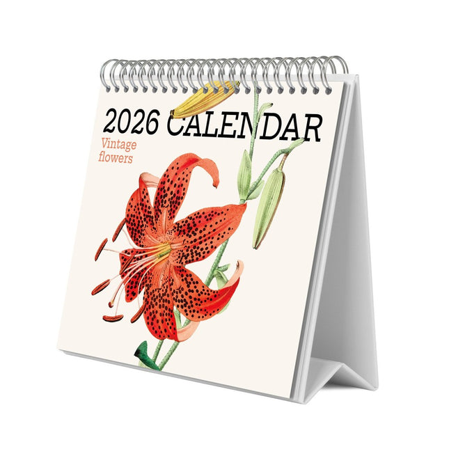 Grupo Vintage Bloemen Desk Kalender 2026