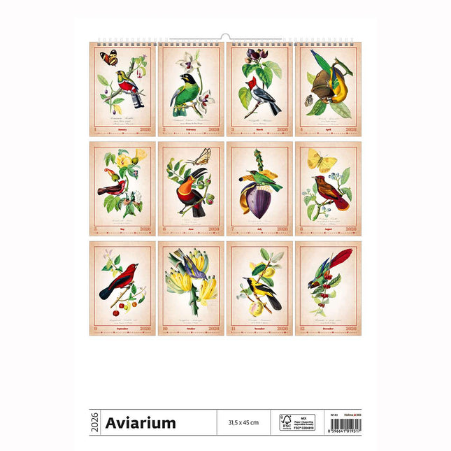 Helma Aviarium Kalender 2026