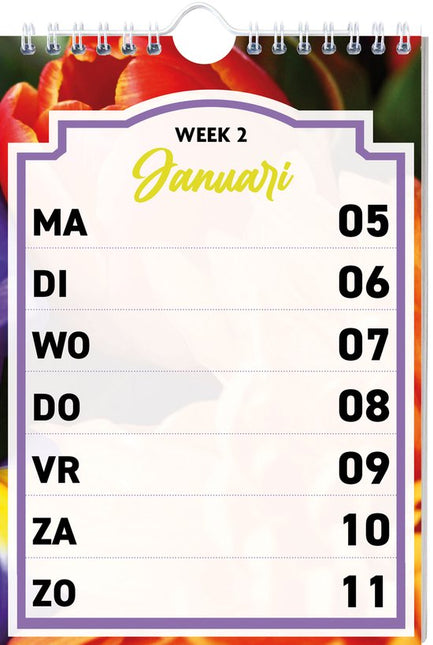 Inter-Stat Bloemen Weekkalender 2026