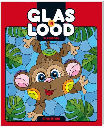 Inter-Stat Glas-in-lood kleurboek Dierentuin
