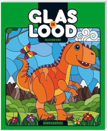 Inter-Stat Glas-in-lood kleurboek Dinosaurus