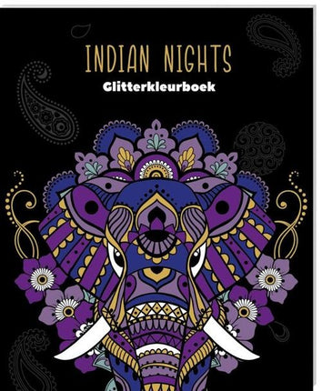 Inter-Stat India by Night Glitter Kleurboek
