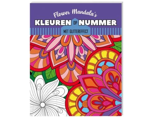 Inter-Stat Kleuren op nummer Kleurboek Flower Mandala's