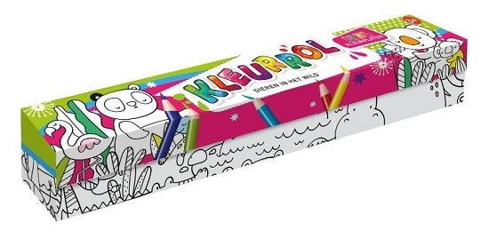 Inter-Stat Kleurrol – Dieren in het Wild 12 Stuks