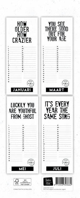 Inter-Stat Make That The Cat Wise Verjaardagskalender