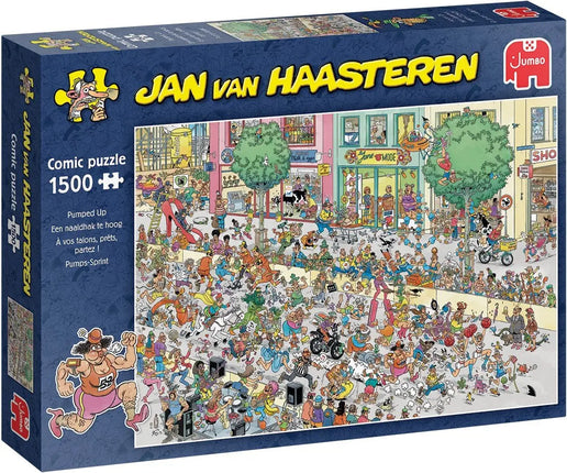 Jan van Haasteren Jan van Haasteren - Een Naaldhak te Hoog Puzzel 1500 Stukjes