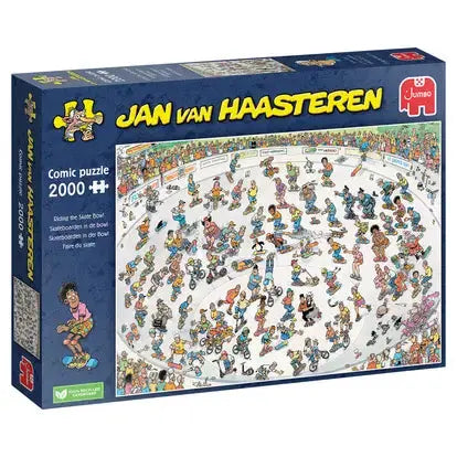 Jan van Haasteren Jan van Haasteren – Skateboarden In De Bowl Puzzel 2000 Stukjes