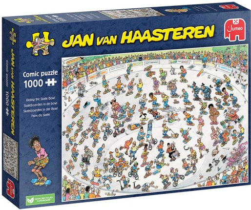 Jan van Haasteren Jan van Haasteren – Skateboarden In De Bowl Puzzel 1000 Stukjes