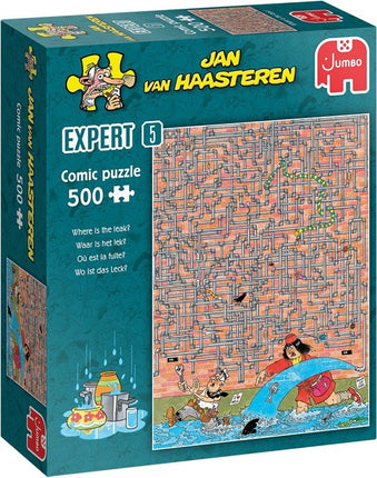 Jan van Haasteren Waar is het lek?! - Jan van Haasteren Expert 5 Puzzel 500 Stukjes