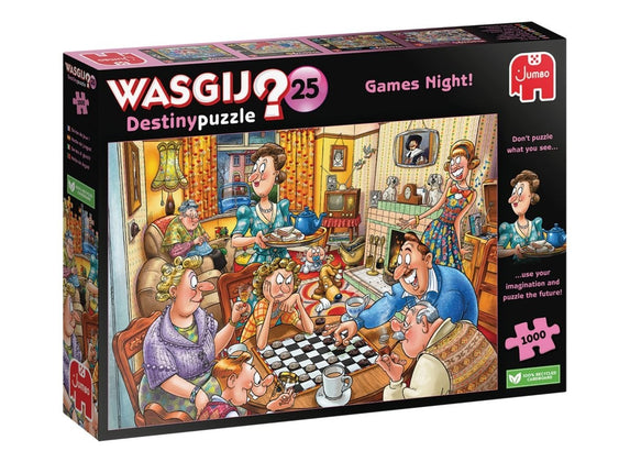 Jumbo Wasgij Destiny 25 Spelletjesavond! Puzzel 1000 stukjes