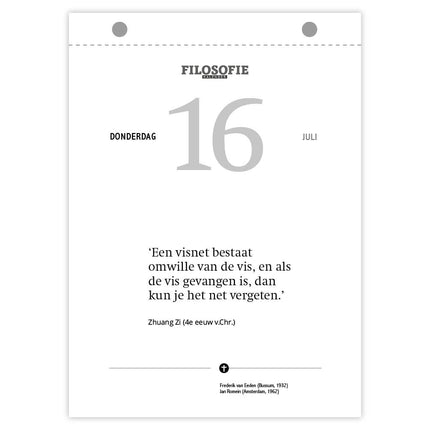 kalenderwinkel Filosofie Scheurkalender 2026