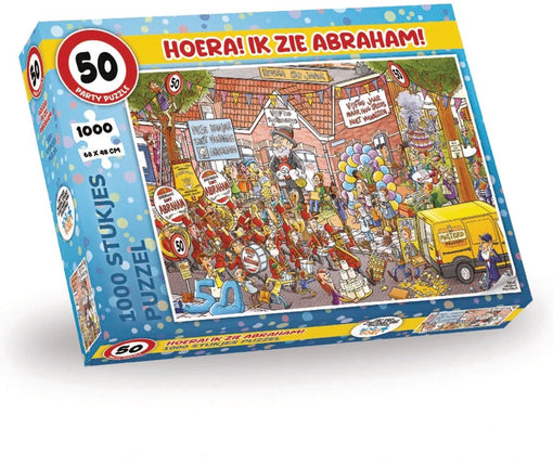 kalenderwinkel Party Puzzel - Hoera! Ik Zie Abraham 1000 stukjes