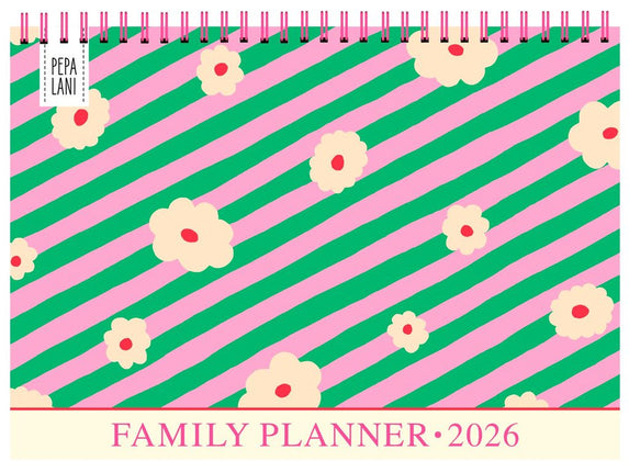 Kitch Kitchen Pepa Lani Family Planner 2026 Flowerstripes