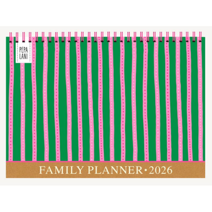 Kitsch Kitchen Pepa Lani Family Planner 2027 Coloured Zebra