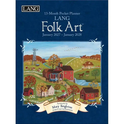 LANG Folk Art Pocket Agenda 2027