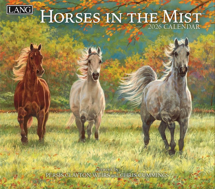 LANG Horses in the Mist Kalender 2026
