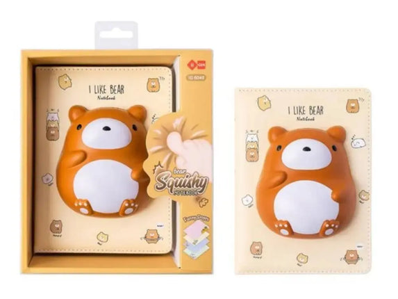 Lazy Stars Notitieboek Met Squishable 3D Figuur Beer A5