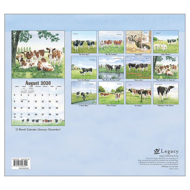 Legacy Cows in the Meadow Kalender 2026