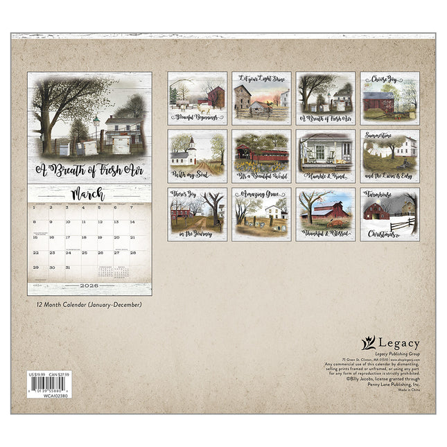 Legacy Farmhouse Kalender 2026